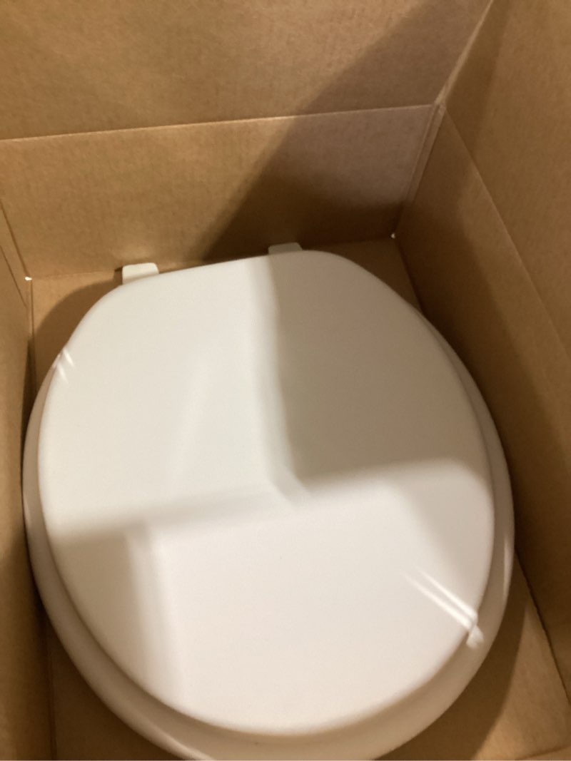 Condition photo showing Good Condition for mayfair economy soft cushion padded toilet seat, round, white