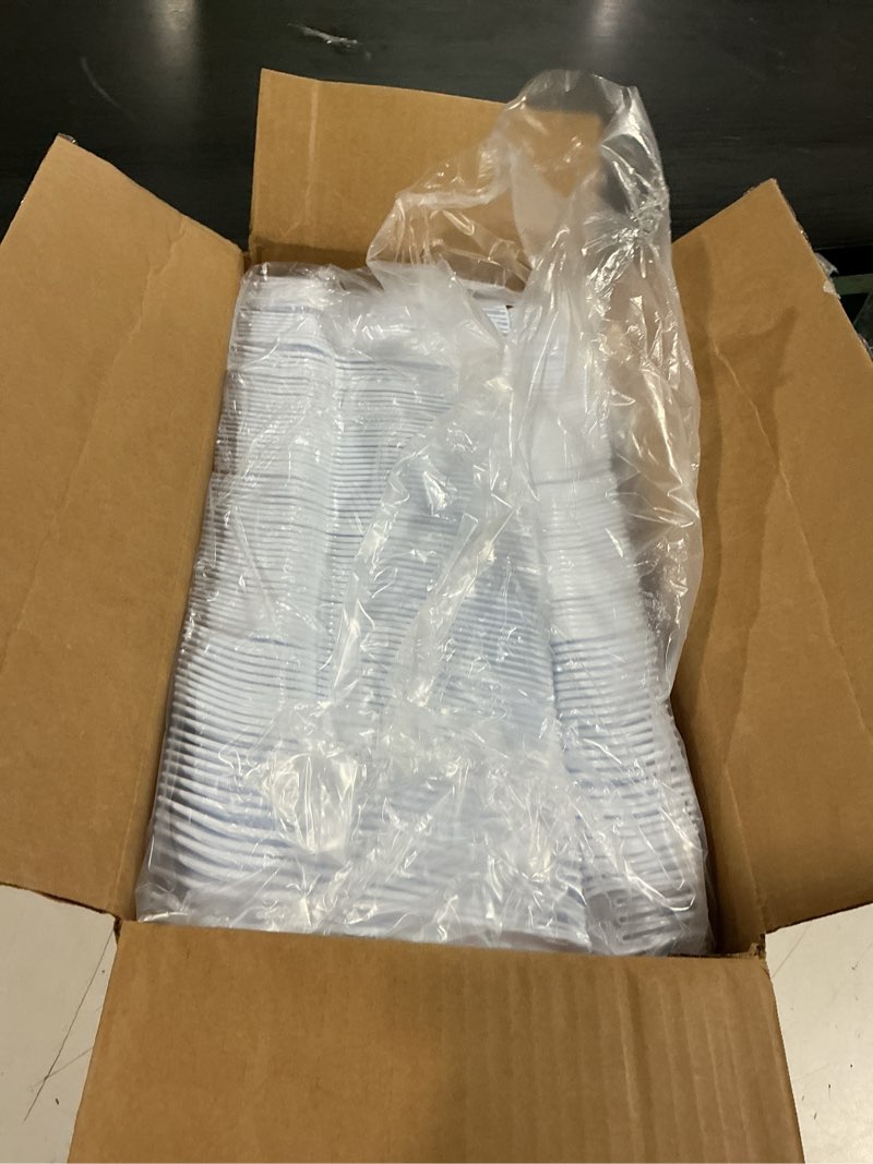 Condition photo showing New/Like New for dixie 7.13" heavy-weight polystyrene plastic forks by gp pro, clear, 1000 count, fh017