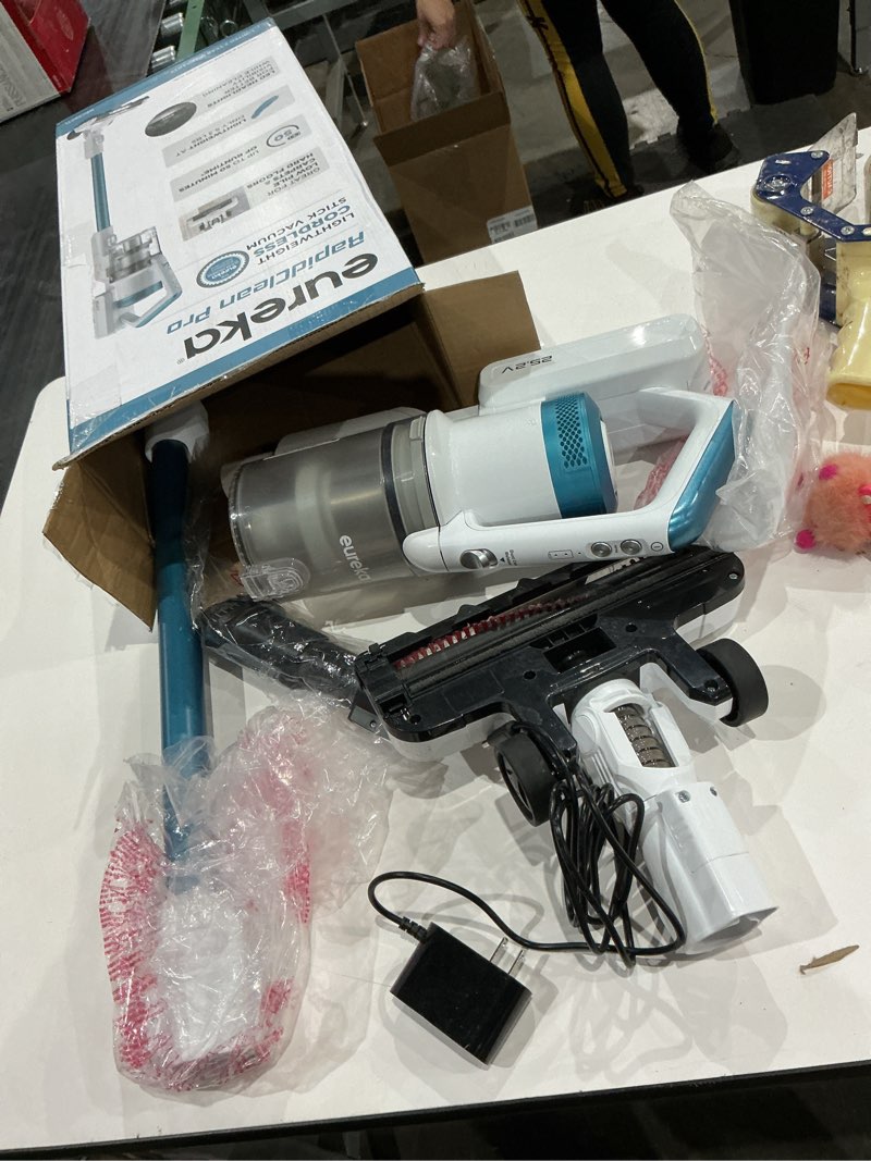 Condition photo showing Good Condition for eureka rapidclean pro nec280tl cordless stick vacuum cleaner – lightweight 5.3 lbs, 40-min runtime, led headlights, 3 power modes, ideal for pet hair, hard floors & carpets