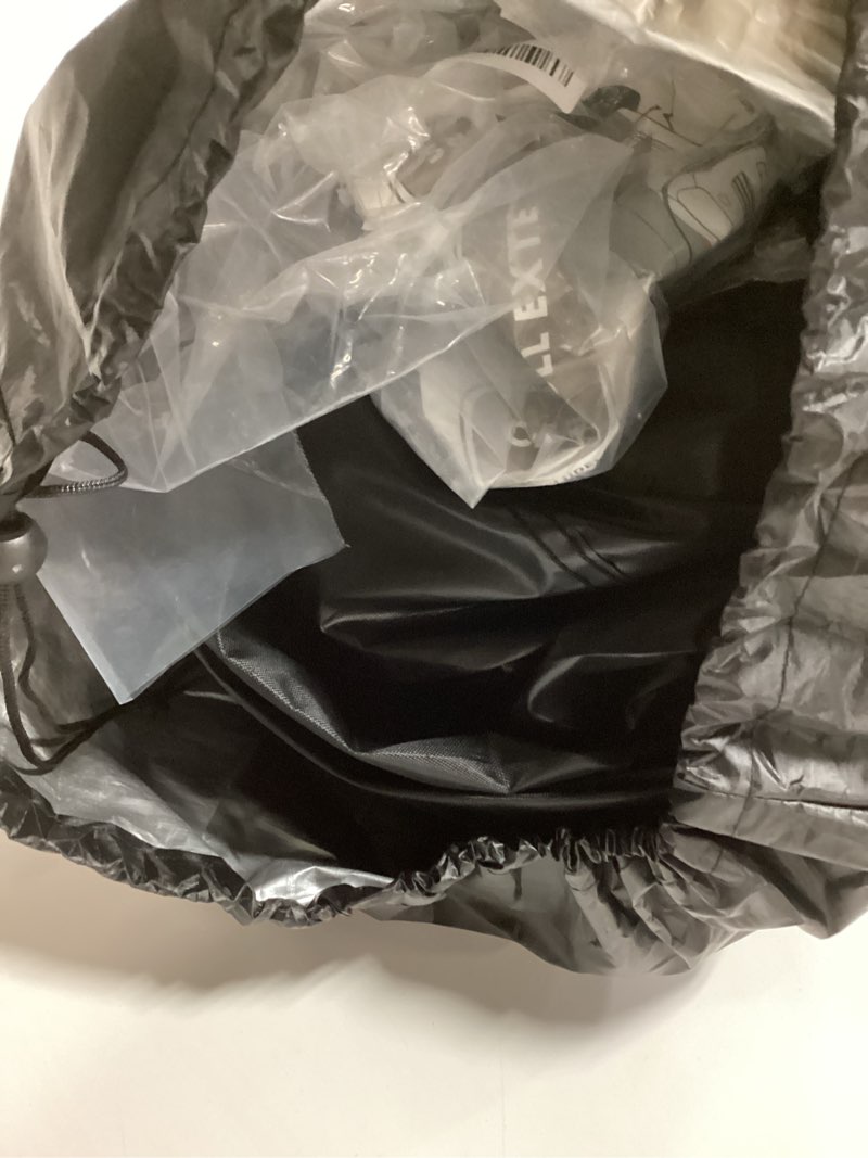 Condition photo showing As Is for Car Cover Waterproof All WeatherCustom Fit for Chevy Camaro 2010-2025, Heavy Duty Outdoor Full Exterior Cover for Automobiles, Sun Rain UV Dust Snow Protection with Door Zipper-Black Compatible with 2010-2025 Chevy Camaro