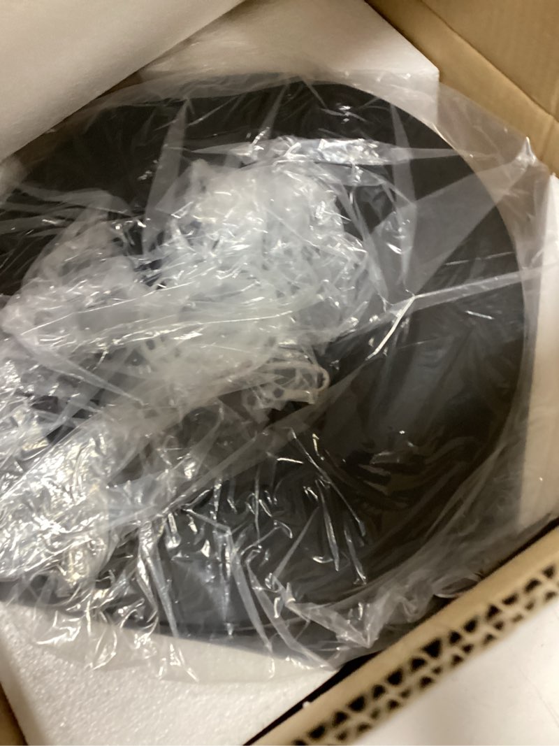 Condition photo showing Good Condition for LED Flush Mount Ceiling Light, 15 inch, 24W Dimmable 3000K 4000K 5000K Matte Black Modern Round Ceiling Light Fixture for Kitchen, Hallway, Bathroom, Stairwell, LMS-054 Black 15 Inch
