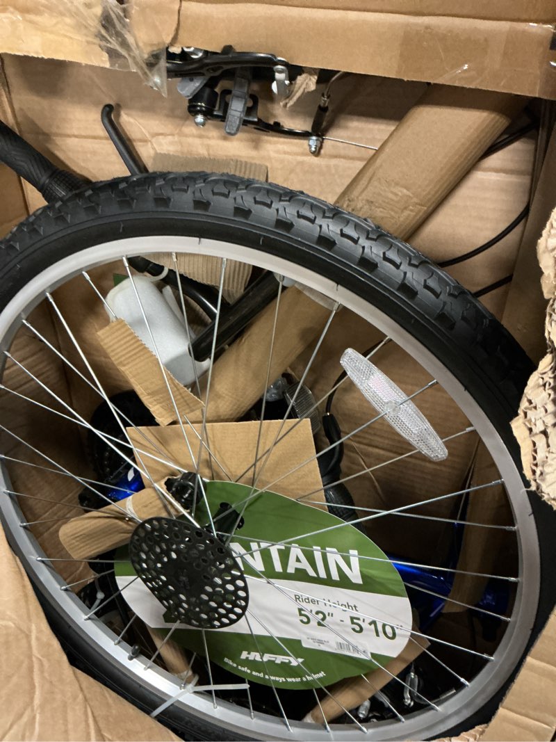 Condition photo showing As Is for huffy 26-inch rock creek men s mountain bike  blue