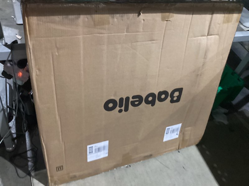 Condition photo showing New/Like New for babelio 36-57" extra wide baby/dog gate, auto close with large walk thru door,safety for pet, house, stairs and doorways, pressure mounted for chlid, white white 30"tall 36"-57" wide