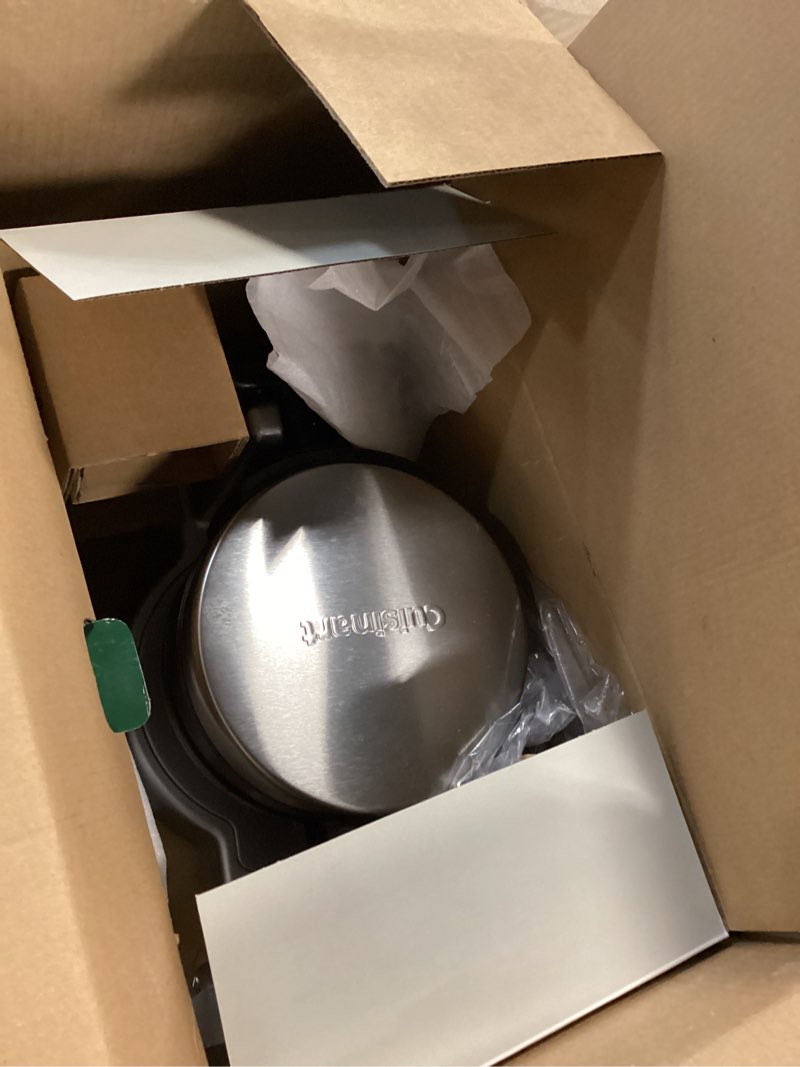 Condition photo showing As Is for Cuisinart Double Flip Belgian Waffle Maker, WAF-F40NAS