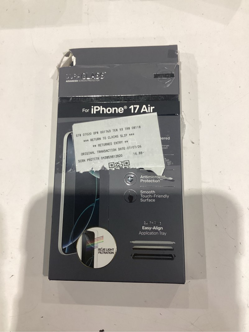Condition photo showing Good Condition for for iphone 17 air 6.5" back screen protector with camera lens protector