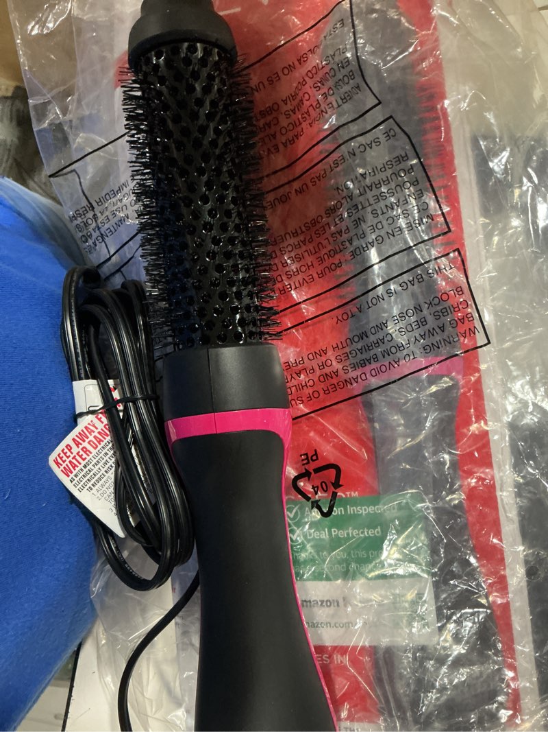 Condition photo showing Good Condition for revlon one-step hair dryer and styler - root booster round brush for styling, dryer brush for fast and easy salon-quality blowout, more shine and less frizz (1-1/2 in) 1 count (pack of 1)