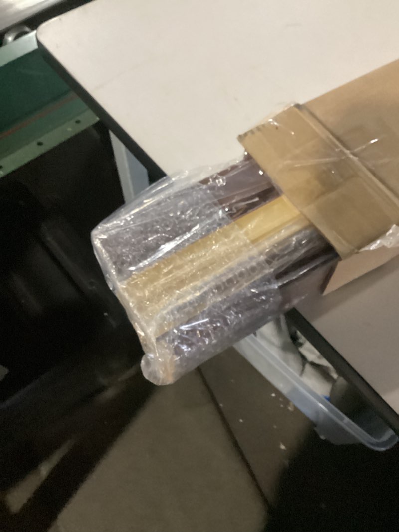 Condition photo showing Good Condition for DEZ Furnishings QJBK270480 2 in. Cordless Faux Wood Blind, 27W x 48L Inches, Dark Oak Cordless Dark Oak 27W x 48L Inches