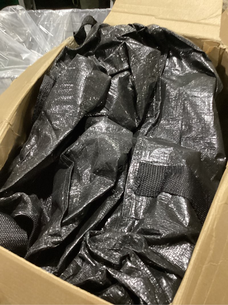 Condition photo showing Good Condition for windyun 4 pack 57 gallon extra large moving bags xxl heavy duty storage bag with strong zipper handle jumbo big tote box foldable for college dorm travel clothes duffle blanket pillow(black) 57 gallon black 4