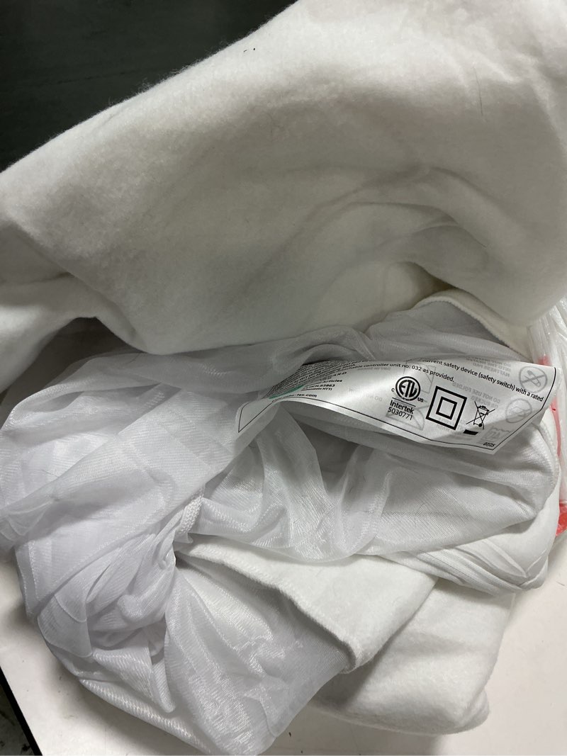 Condition photo showing As Is for Bwarm Waterproof Heated Mattress Pad, ETL Certified Bed Warmer with Memory Function 9 Heat Settings, 1-12 Hours Auto Off Deep Pocket, Machine Washable, White Queen