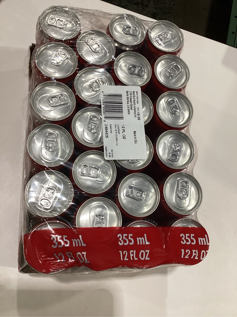 Condition photo showing New/Like New for Red Bull Fuji Apple and Ginger Winter Edition Energy Drink, with 114mg Caffeine plus Taurine & B Vitamins, 12 Fl Oz, Pack of 24 Cans Fuji Apple and Ginger 12 Fl Oz, 24pk, (1x24), EXPIRES 11/18/26