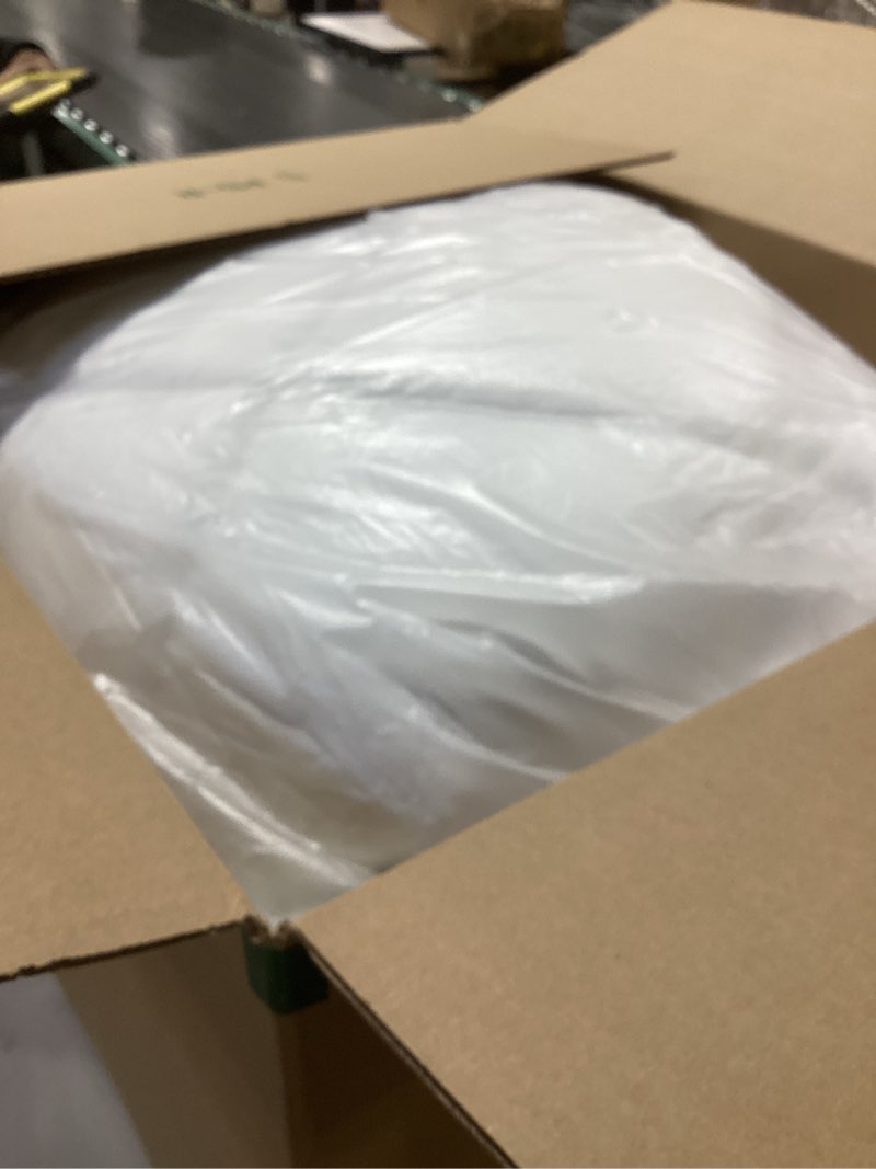 Condition photo showing As Is for Ultra Soft King Size Mattress Topper - Viscose Made from Bamboo Pillow Top Mattress Pad for Back Pain Relief - Naturally Cooling for Hot Sleepers, Green Green King
