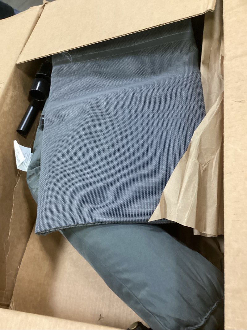 Condition photo showing As Is for Cooling Elevated Dog Beds, Outdoor Raised Dog Bed for Large Pet, Elevated Outdoor Pet Cot, Durable Breathable Teslin Mesh with Slope Headrest, Chew Proof Portable Pet Bed for Indoor and Outdoor Use
