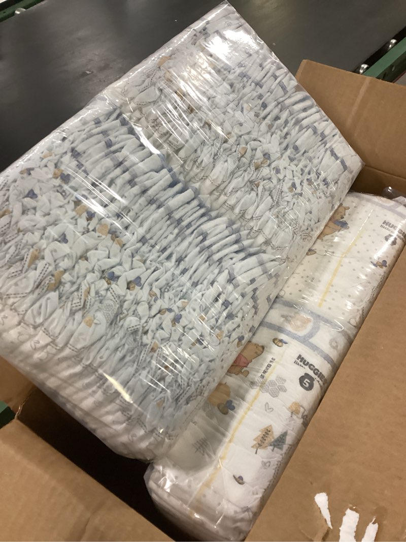Condition photo showing Good Condition for Huggies Size 5 Diapers, Little Snugglers Baby Diapers, Size 5 (27+ lbs), 104 Count, Packaging May Vary Size 5 104
