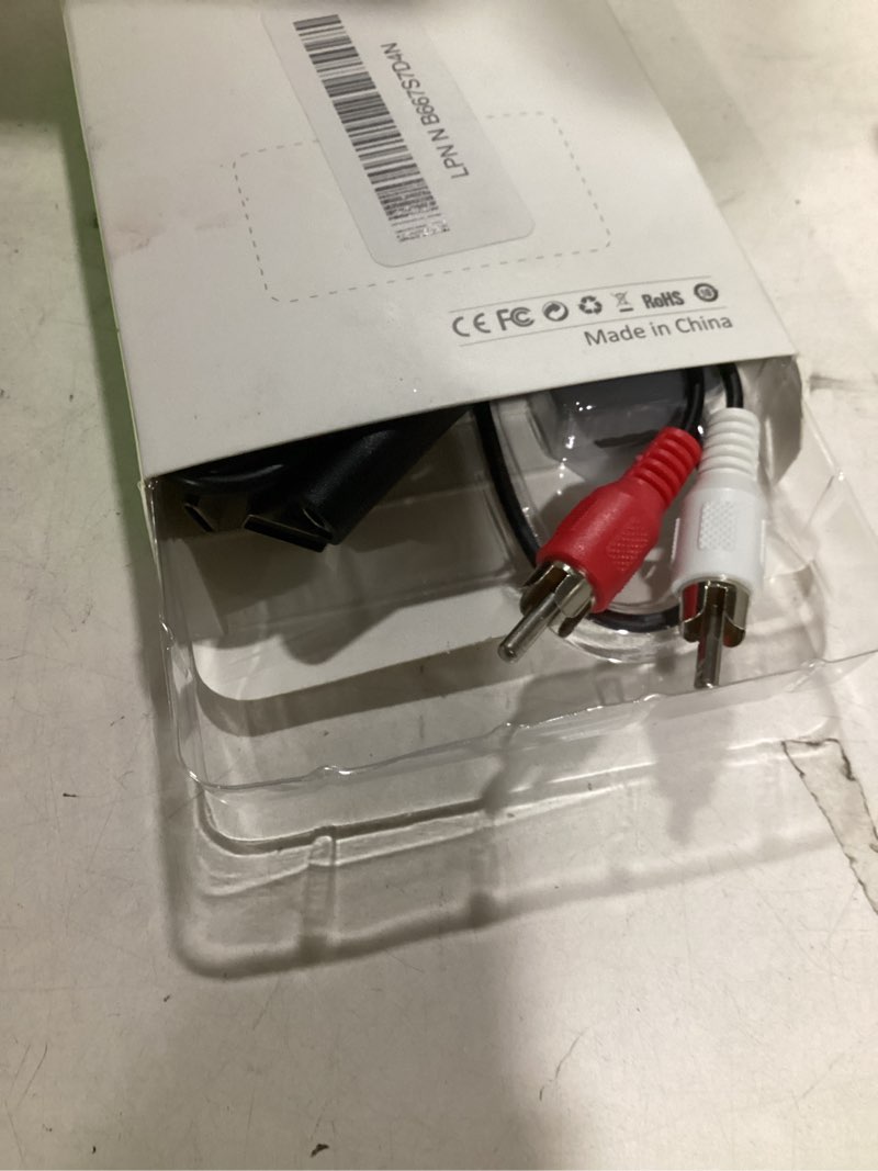Condition photo showing Good Condition for golvery upgraded bluetooth 5.4 receiver for speaker, wireless audio adapter for home audio car stereo with 3.5mm rca jack, 20 hours playtime, dual connection to 2 phones, easy control on/off slider j205 stereo stream