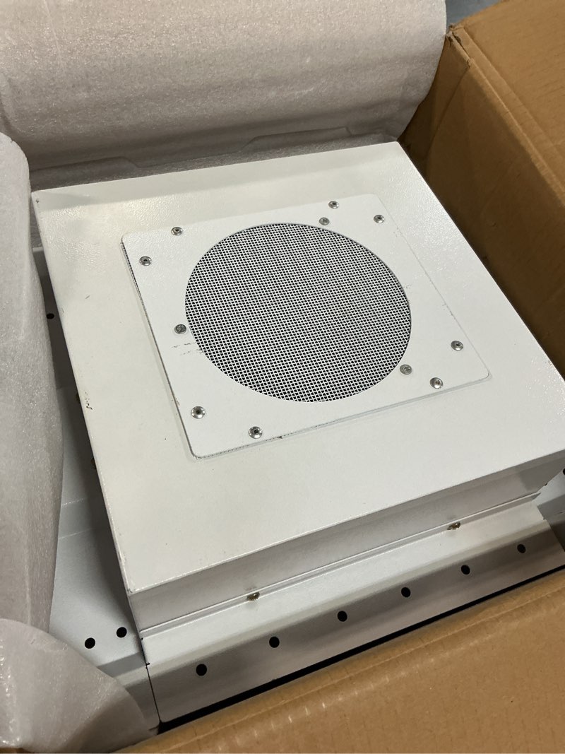 Condition photo showing As Is for solar roof fan for 3.5”ribbed conex shipping containe, container roof vent | container roof vent, suitable for container houses, containers, offices and cabins