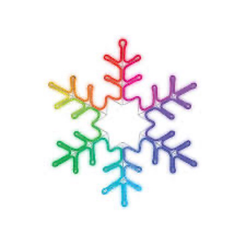 color effects 28 in rgb neon flex led snowflake 