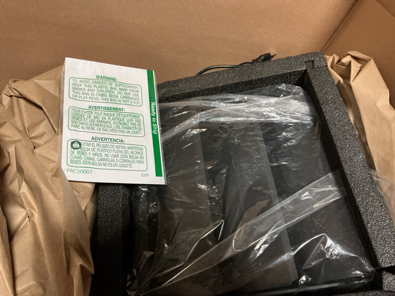 Condition photo showing Good Condition for vevor 12 inch shutter exhaust fan, wall mounted attic vent fan with smart programming variable speed temperature control, 1500 cfm,ec motor,timer, for shed,garage,greenhouse ventilation cooling,black 2025v-blk 12 inch