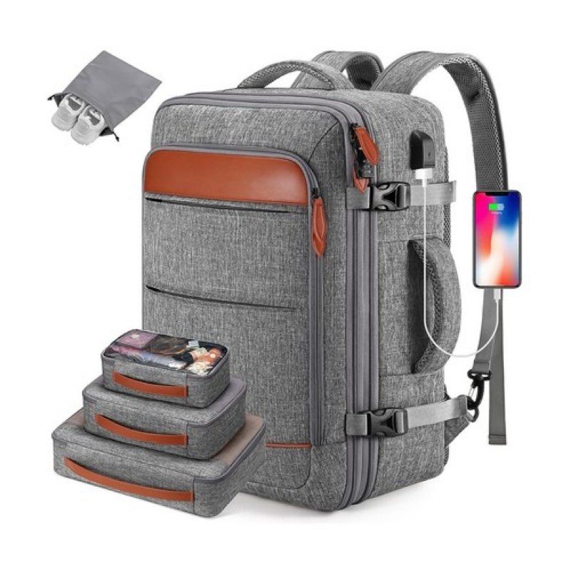 Bagsure Travel Backpack, 42L Carry on Luggage, Flight Approved Expandable Bac...