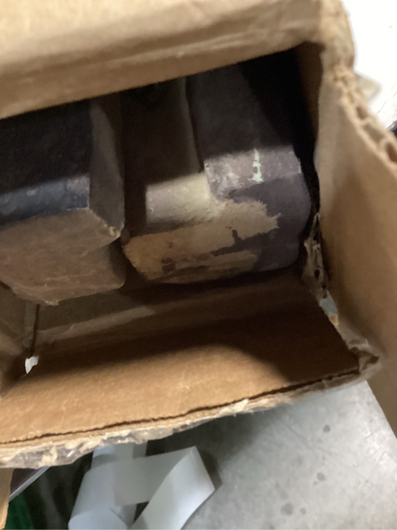 Condition photo showing As Is for ekena millwork 48"w x 2"d x 2"h universal trim sill for stonewall faux stone siding panels, canyon brown