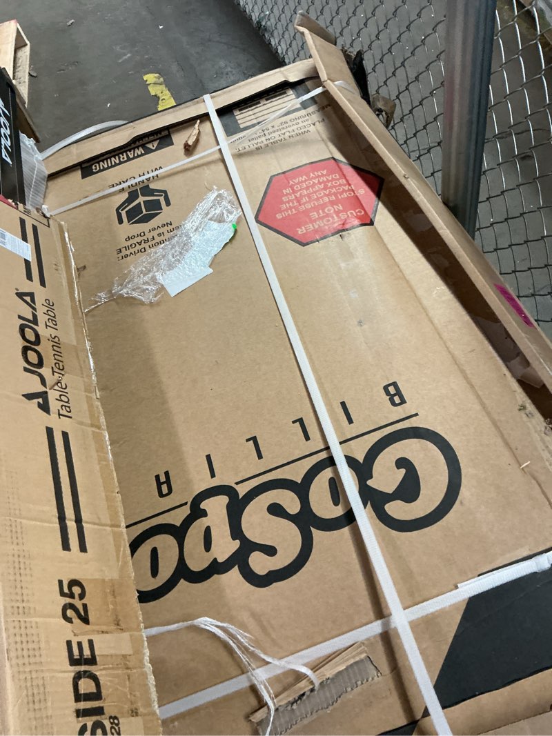 Condition photo showing New/Like New for GoSports 6, 7, or 8 ft Billiards Tables - No Assembly, Choose Your Color - Portable Pool Table Includes Full Set of Balls, 2 Cue Sticks, Chalk and Felt Brush 7ft Black