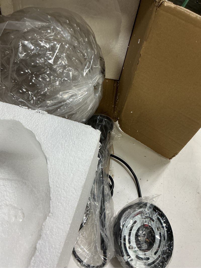 Condition photo showing Good Condition for large glass pendant lights kitchen island, 10" 1-light black pendant light fixtures with hammered glass, modern hanging light for kitchen island dining room entryway foyer black + clear glass 10“ w
