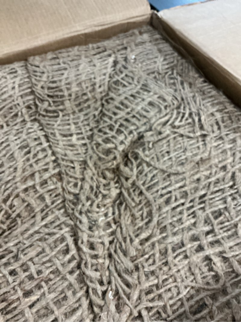 Condition photo showing As Is for jute erosion control, soil saver mesh blanket - 48" wide x 20 yards (60 feet long) - 240 sq. ft. coverage