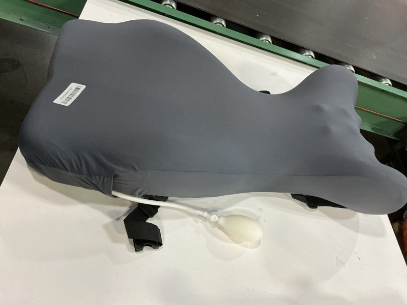 Condition photo showing Good Condition for 28.7'' Long Lumbar Support Pillow for Office Chair with Air Bag, Memory Foam Back Support Pillow for Lower Back Pain Relief Backrest/Back Support for Office Chair, Improve Posture (Grey)