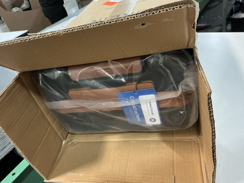 Condition photo showing New/Like New for UKEIN Luggage Sets 3 Piece, Carry On Luggage 20In With Spinner Wheels,PC Hardside Suitcase Set with TSA Lock,Durable Carry On Suitcase With Travel Backpack for Men (Black, 3 piece set (20inch)) Black 3 piece set (20inch)