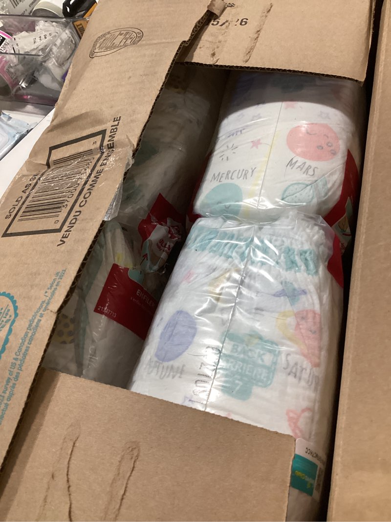 Condition photo showing As Is for pampers diapers - cruisers 360 - size 7, 88 count, babyproof up to 100% leakproof pull-on diaper size 7 88