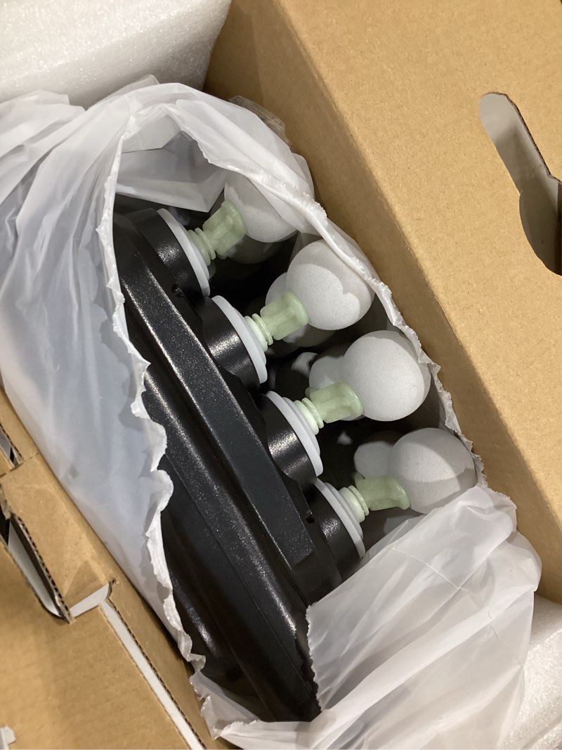 Condition photo showing New/Like New for uffae 16-head massage gun, deep tissue percussion massager with 9 modes & 9 intensities, 2600mah battery back massager for pain relief deep tissue for muscle pain relief in back, legs, shoulders dark black