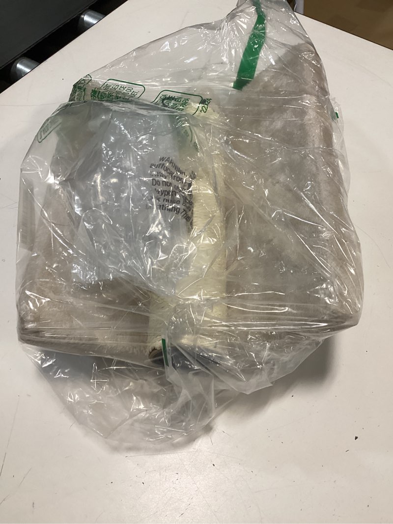 Condition photo showing As Is for MECOOL Cat Scratching Post Premium Basics Kitten Scratcher Sisal Scratch Posts with Hanging Ball 22in for Kittens or Smaller Cats (22 inches for Kitten, Beige) 22 inches for kitten Beige