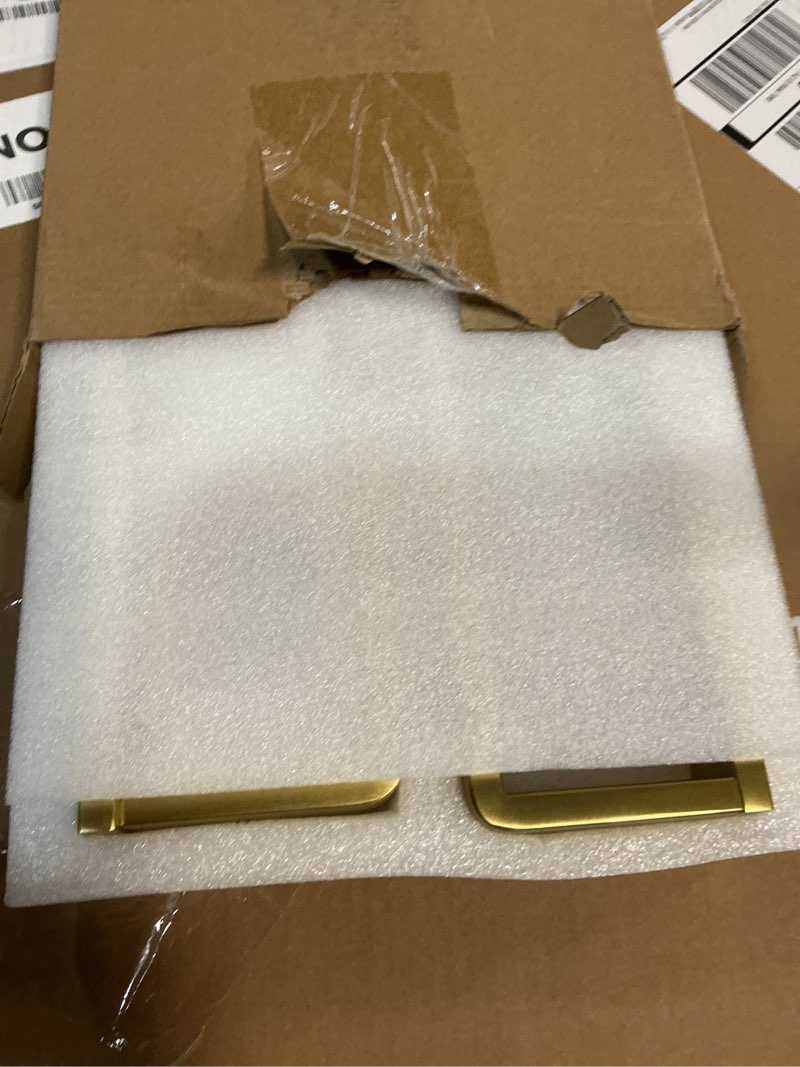 Condition photo showing New/Like New for Bathroom Hardware Accessories Set Brushed Gold Towel Bar Set Square Bathroom Accessories Kit 4-Piece Towel Holder Set Stainless Steel Wall Mounted,23.6 Inch Towel Bar