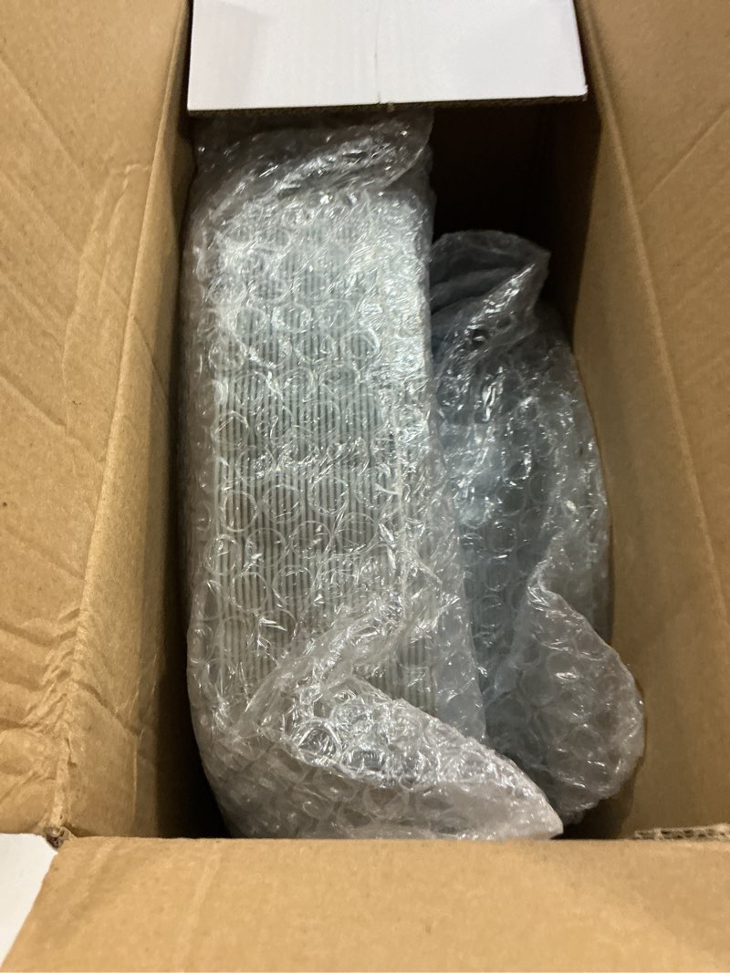 Condition photo showing New/Like New for lullaby 60pcs light blue scalloped plastic plates with gold rim, includes 30pcs dinner plate 10'' and 30pcs dessert plate 7.5'', baby blue plastic plates for party, wedding and daily use blue-60pcs