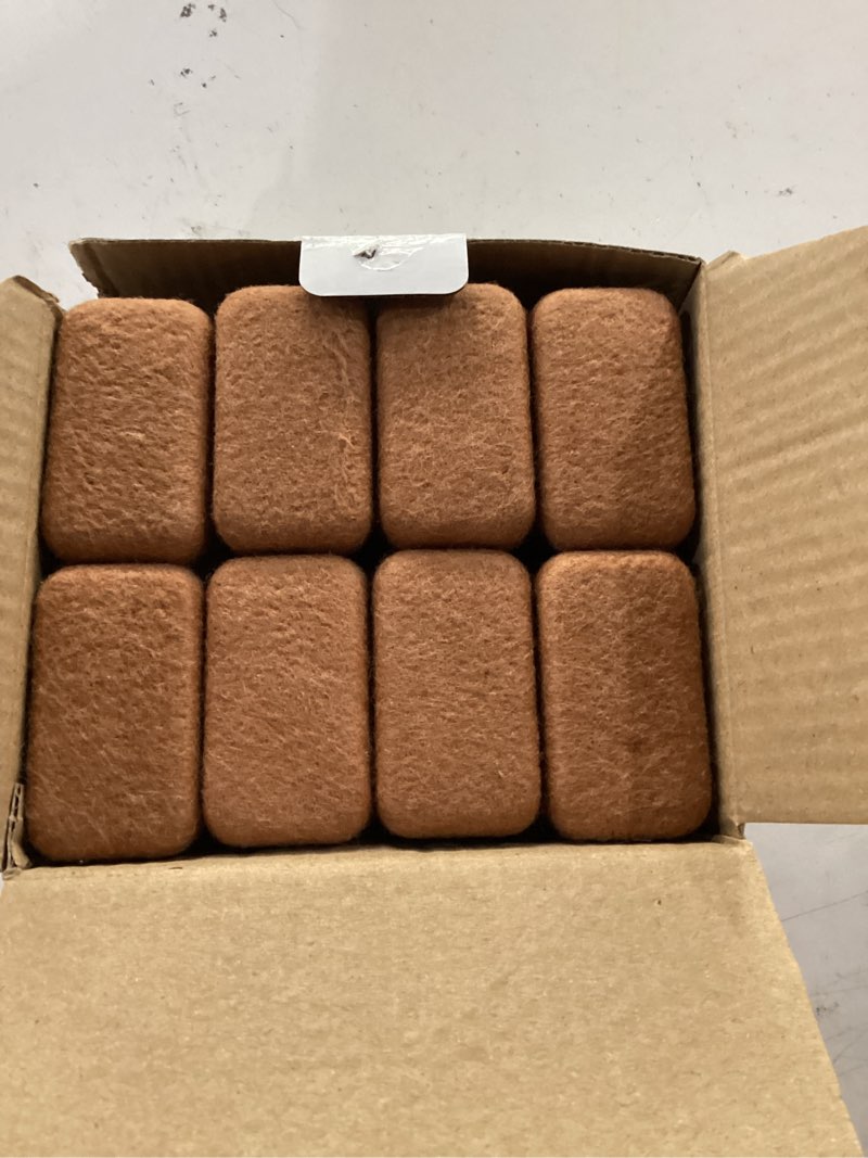 Condition photo showing Good Condition for 8pcs rectangle chair leg floor protectors with felt, small silicone chair leg caps for hardwood floors, clear outdoor patio flooring protectors, anti-scratch, fit length 1.3"-1.7", width 0.6"-0.9" m(fit:w 0.6"-0.9",l1.3"-1.7") clear-8pcs