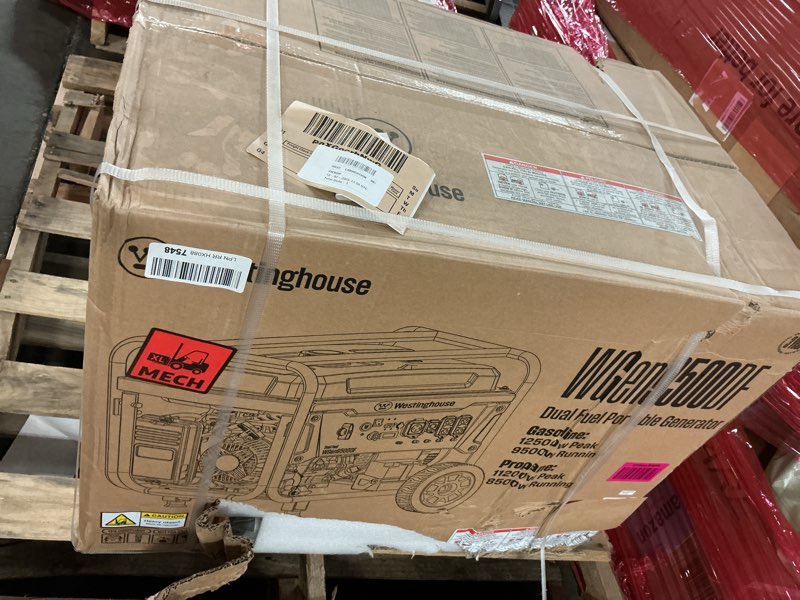 Condition photo showing New/Like New for Westinghouse 12500 Watt Dual Fuel Home Backup Portable Generator, Remote Electric Start, Transfer Switch Ready, Gas and Propane Powered 12500 Watts - Dual Fuel