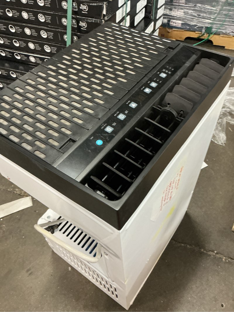 Condition photo showing As Is for 12000 (8100 doe) btu window air conditioner, quiet operation window ac units with dehumidifier for home