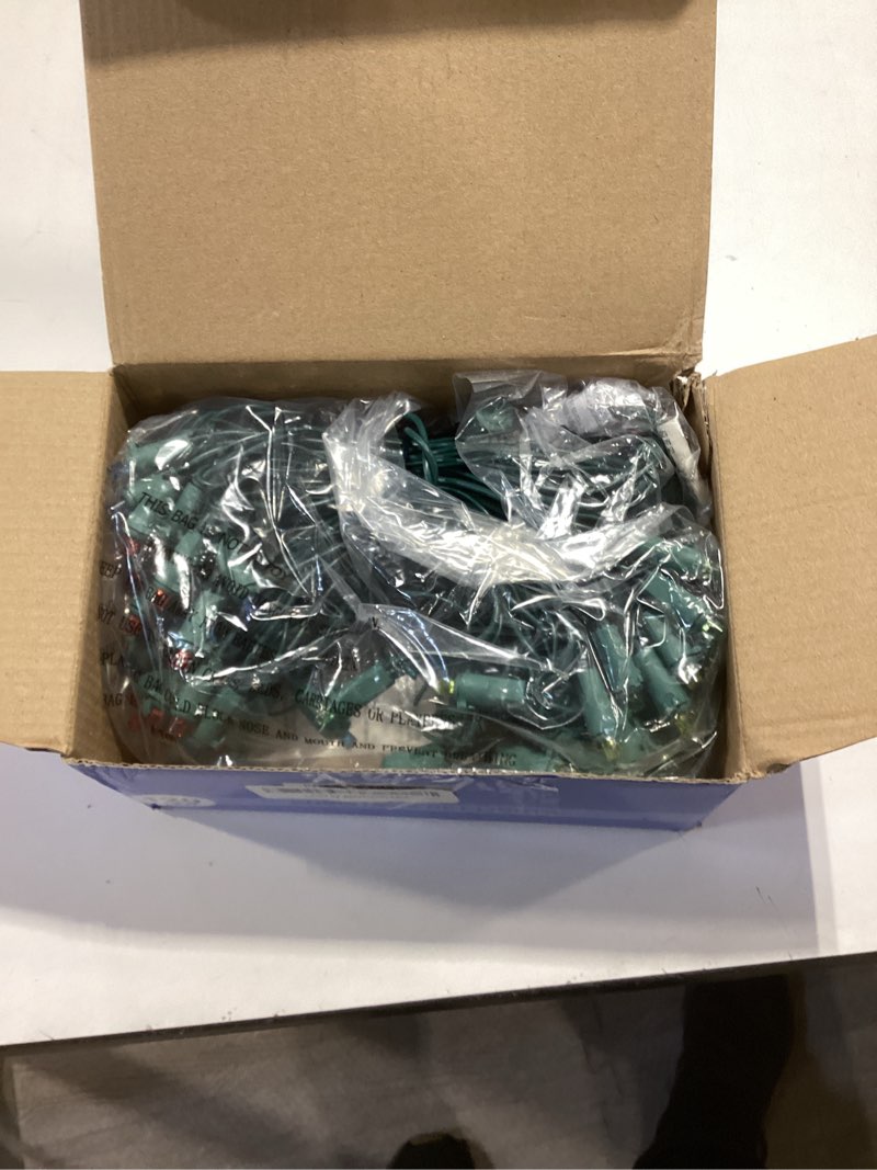 Condition photo showing As Is for Led Multicolor Christmas Net Lights Outdoor Christmas Bushes Lights 120Led 6ftx5ft, Connectable Outdoor Indoor Mesh Net Lighting for Xmas Holiday, Garden, Lawn, Shrubs, Trees, Bushes Decorations Multicolor 6ftx5ft