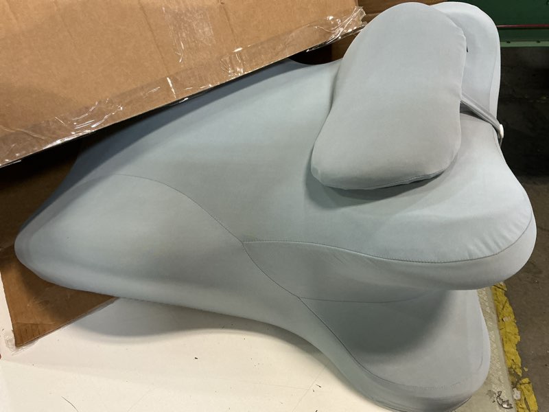 Condition photo showing Good Condition for RSN Couple Pillow, Sweet Spot Pillow, 27° Angle Perfect Position Ergonomic Contoured Support Pillow, Multi-Functional Memory Foam Lounger Cushion Back Support (Blue, OneSize) Blue onesize