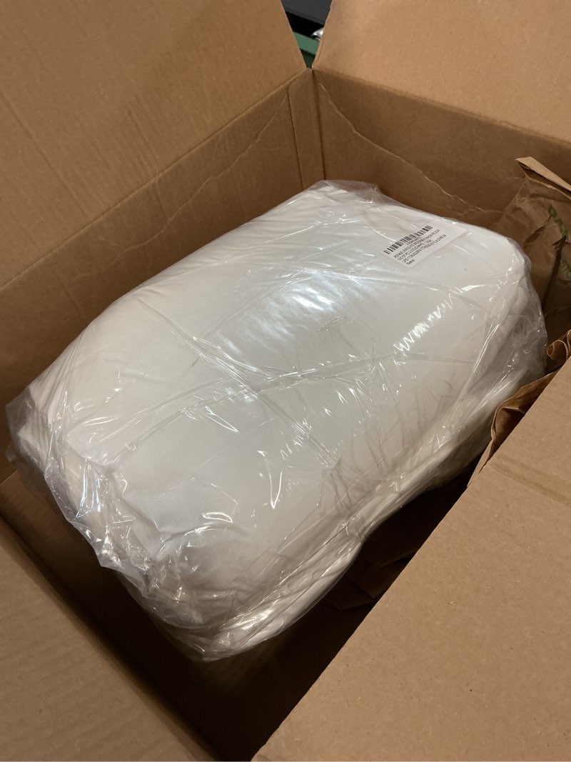 Condition photo showing New/Like New for royale linens 12 x 24 pillow insert - down alternative throw pillows insert - rectangle pillow pack of 2 white - bed & couch pillows - inner cushion for bed, cushion for living room - shams stuffer white - pack of 2 12x24 inch