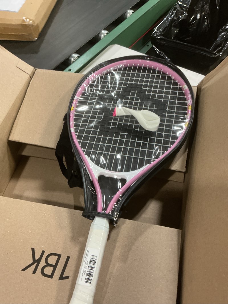 Condition photo showing Good Condition for ama sport kids tennis racket for junior toddlers starter kit 17-25" tennis racquet for girls and boys with 420d nylon shoulder strap bag pink 21 inch