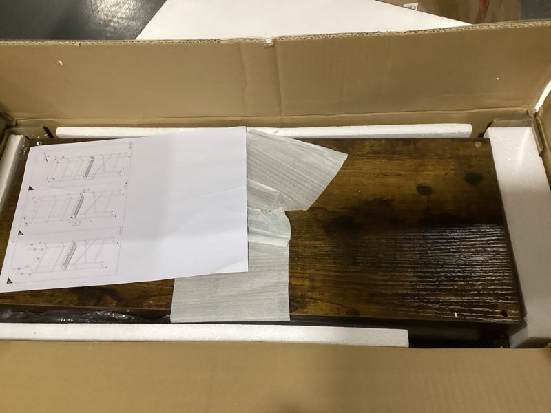 Condition photo showing Good Condition for Over-The-Toilet Storage Shelf,4-Tier Bathroom Organizer Cabinet Rack And Storage Over Toilet With Shelf Waterproof Feet Pad And Basket,Multifunctional Space Saver Freestanding Bathroom Shelves?Brown? Round Tube - Brown