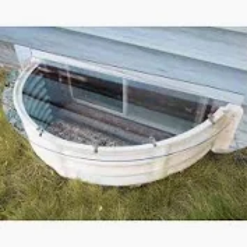 QIPRAONO Basement Window Well Covers Outside, Heavy-Duty Egress Window Well Cover Clear, All-Weather
