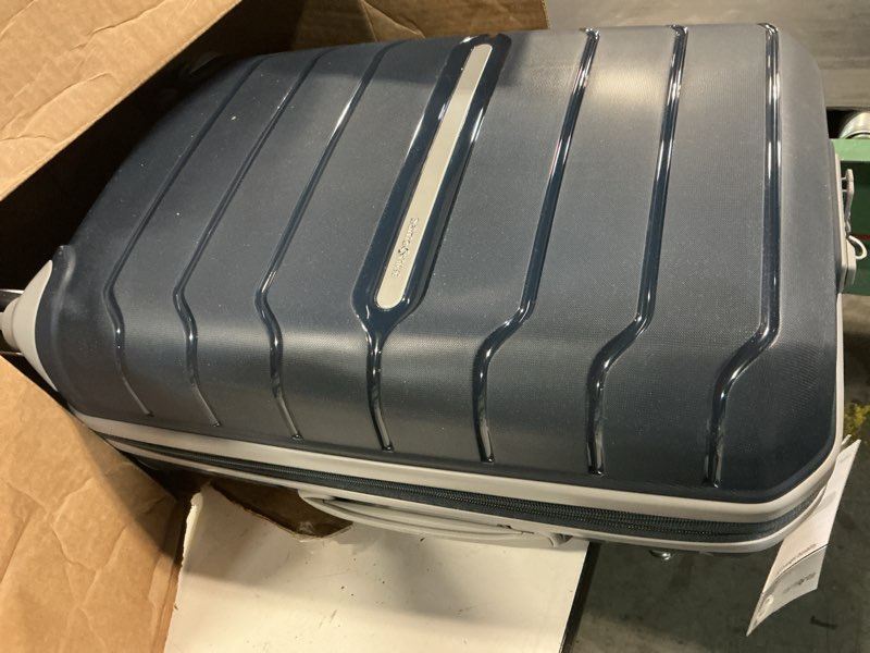 Condition photo showing Good Condition for samsonite freeform hardside carry-on luggage with spinner wheels - hardshell suitcase - tsa, airline-approved - expandable hard shell, smooth rolling wheels for lightweight travel - navy carry-on spinner navy