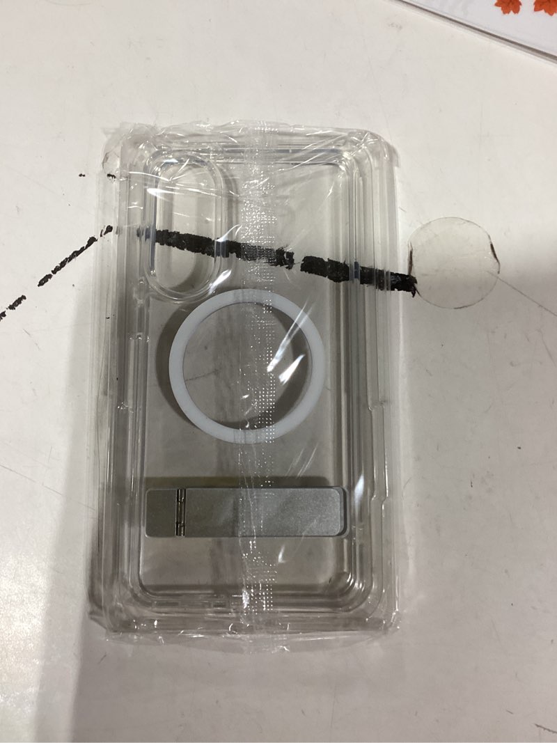 Condition photo showing New/Like New for SPIDERCASE Magnetic for Samsung Galaxy S25 Edge Case, [3 Stand Ways][ Military Grade Drop Protection] with Invisible Stand Shockproof Slim Case for S25 Edge 5G,Clear Clear S25 Edge