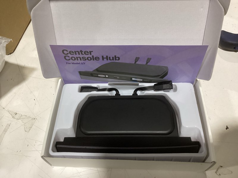 Condition photo showing New/Like New for usb hub for tesla model 3 model y waterproof - fast phone charger for model y/3 accessories 2024 2023 2022 2021 multi port retractable docking station, 100% fit center console(not fit model 3 2024) for model y (2021-2024) & model 3 (2021-2023)