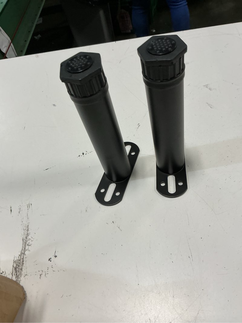 Condition photo showing Good Condition for set of 6  furniture legs,modern metal sofa legs,round tube cabinet legs,furniture support legs,diy replacement cabinet leg with screws, 13cm/5.1in,black,black-18cm/7.1in (