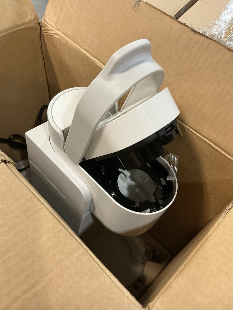 Condition photo showing As Is for Incomplete, Keurig K-Express Single Serve K-Cup Pod Coffee Maker, 3 Brew Sizes, Strong Button Feature, 42oz Removable Reservoir, Warm Stone