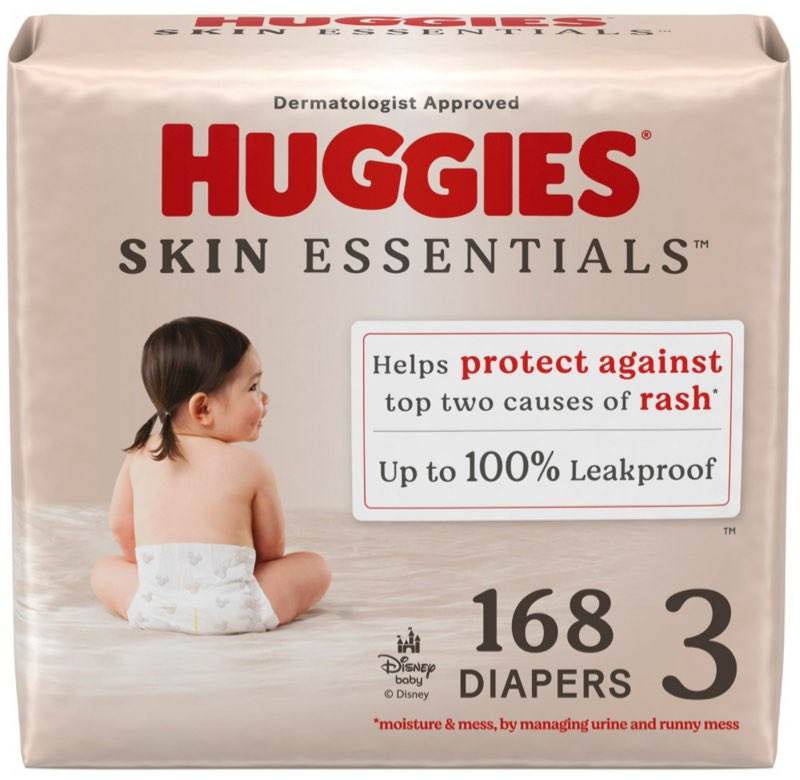 Huggies Skin Essentials Disposable Diapers - Econ+ Pack - Size 3 - 168ct