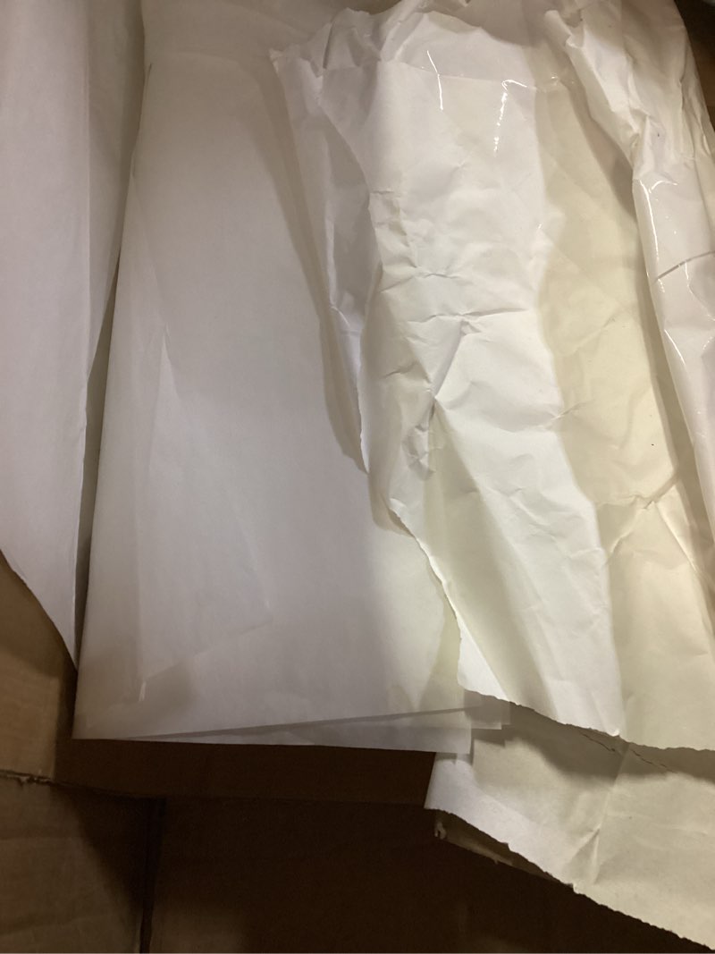 Condition photo showing As Is for ecodispose non-stick precut parchment paper baking sheets full pan liner for bake (16-3/8" x 24-3/8",white,1000pcs) white full pan -1000pcs