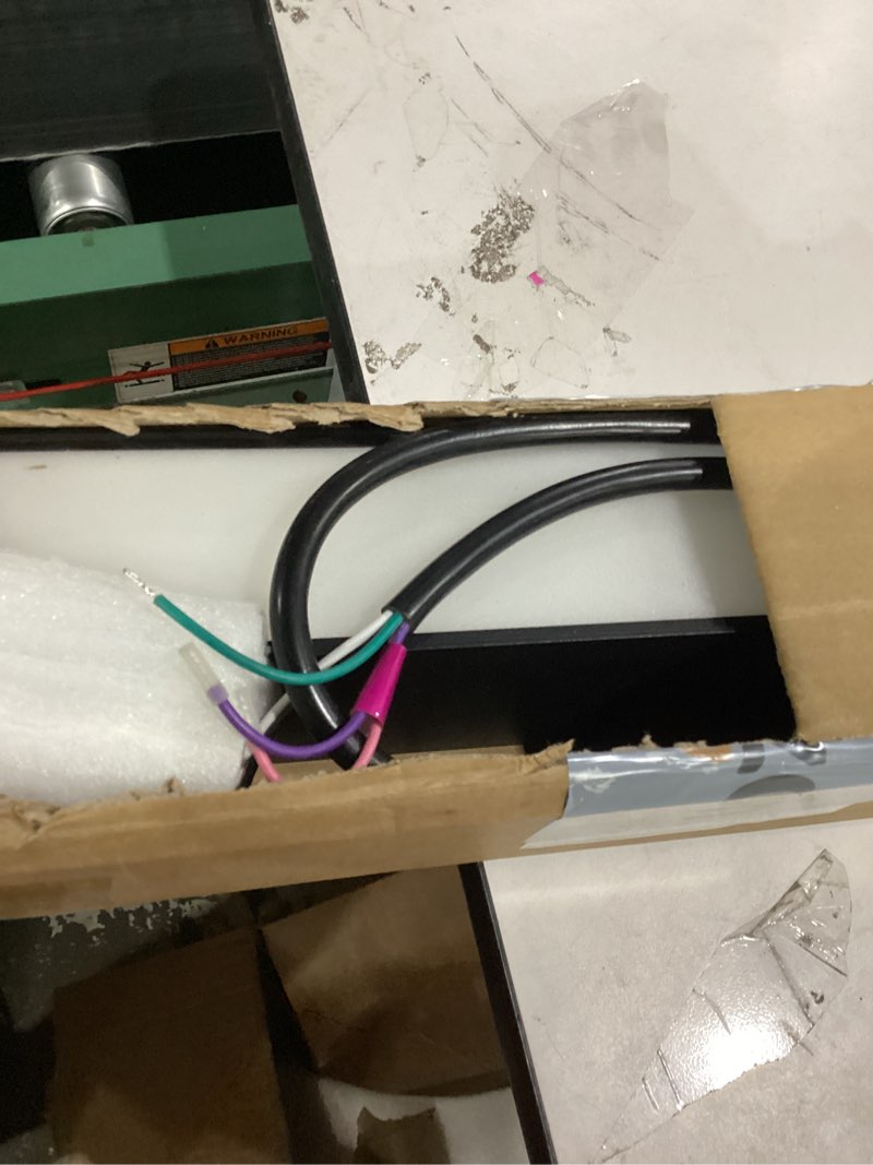 Condition photo showing Good Condition for (not tested)led linear light - 4ft color adjustable led up & down light fixture - 50 watt - 3000k/4000k/5000k - energy-efficient commercial illumination solution ideal for office and workshops - black